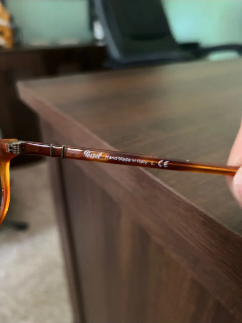 Persol Mens Sunglasses - Tortoiseshell Brown Frame, Black Lenses